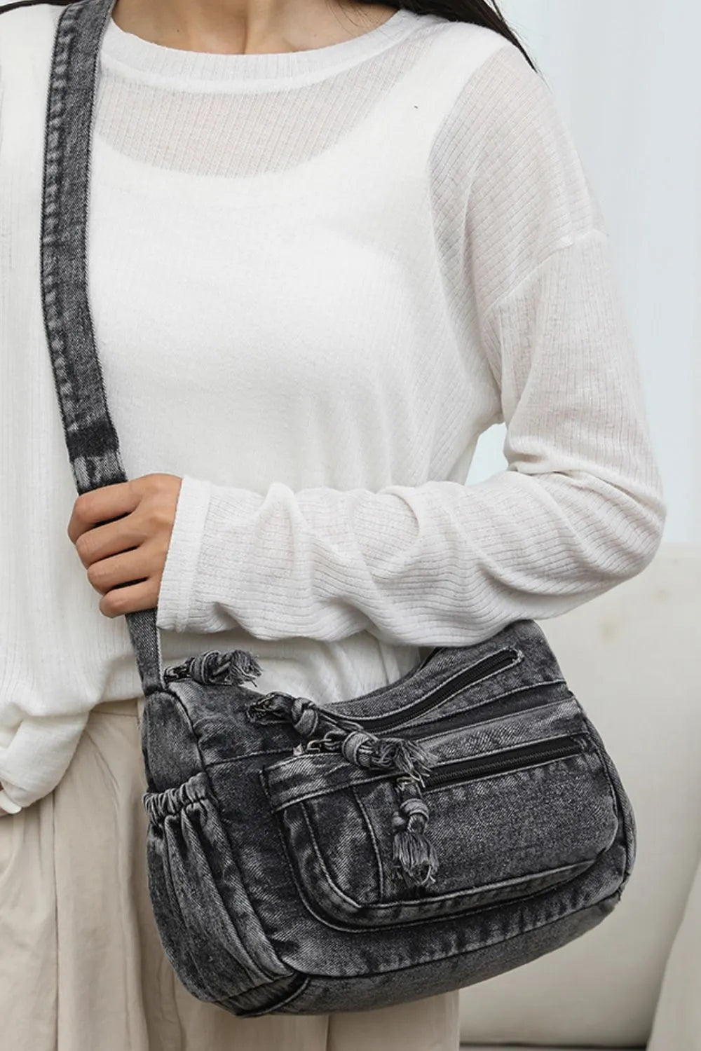 denim handbag for ladies