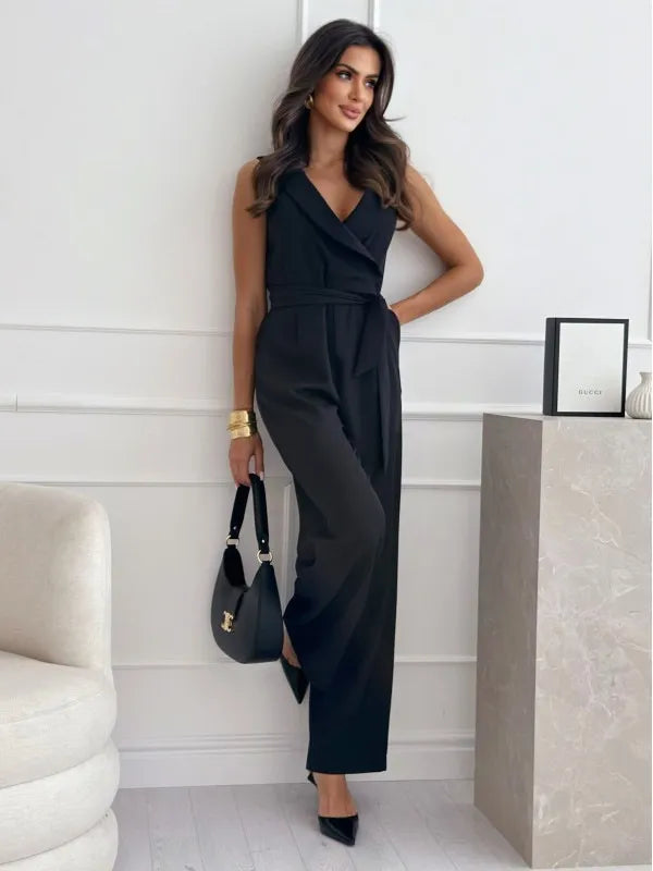 jumpsuit for women sleeveless Black