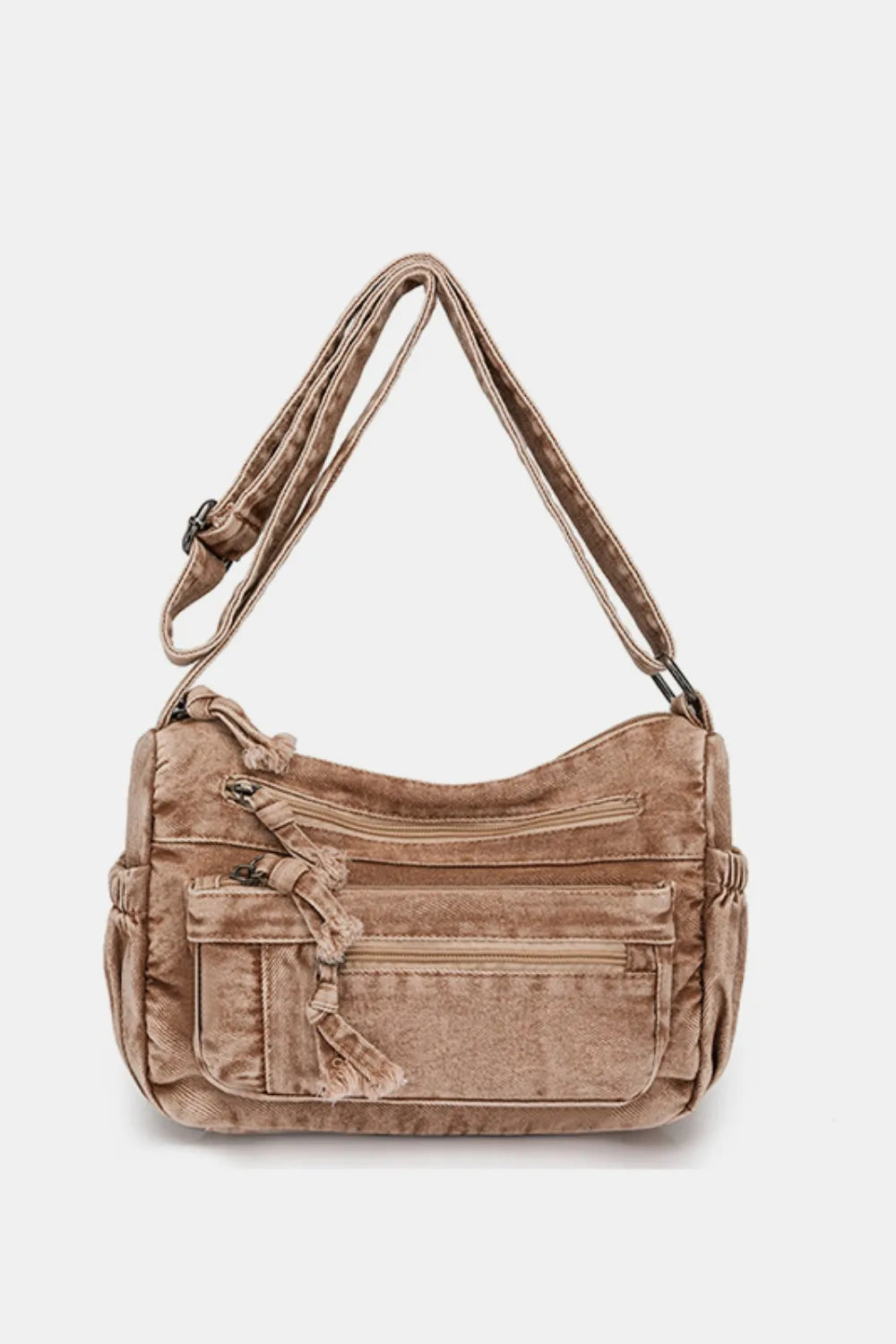denim handbag for ladies Camel One Size