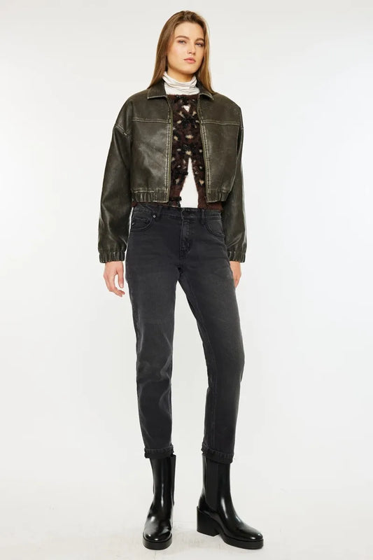 Womens Boyfriend Jeans Black