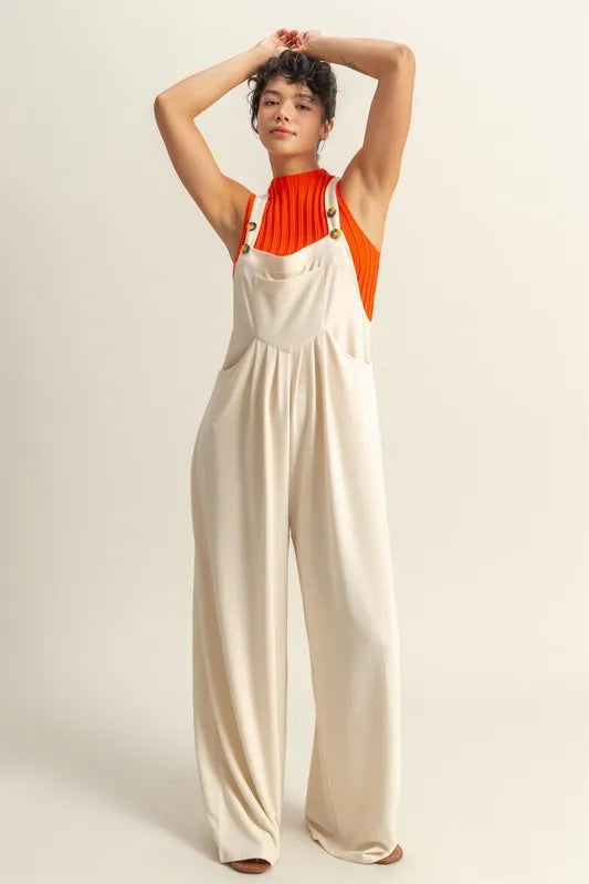 wide leg overalls womens