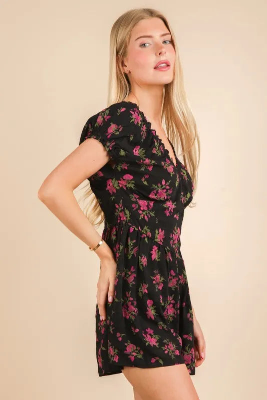 women's floral romper