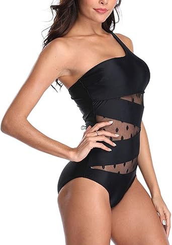 one piece one shoulder swimsuit