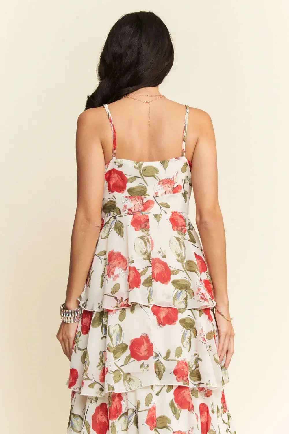 Layered Ruffle Maxi Dress