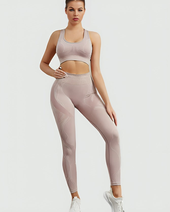 Matching Workout Sets Pink bra pants