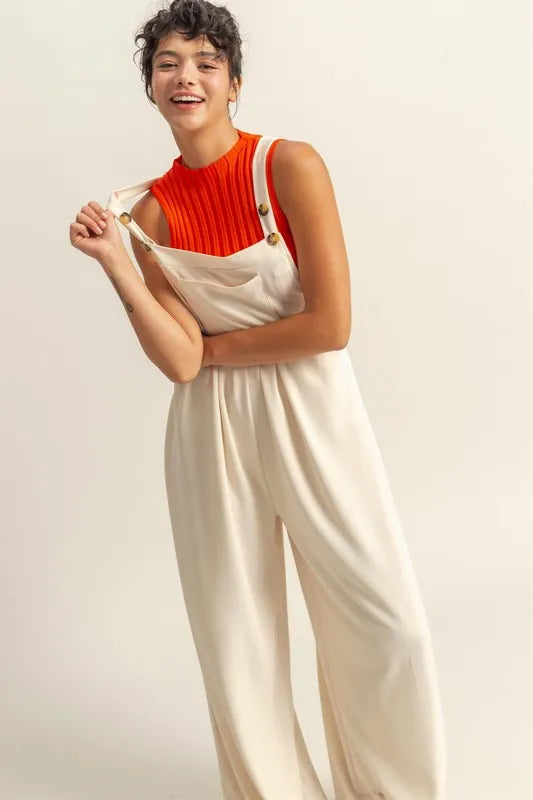 wide leg overalls womens
