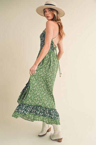 backless summer maxi dress