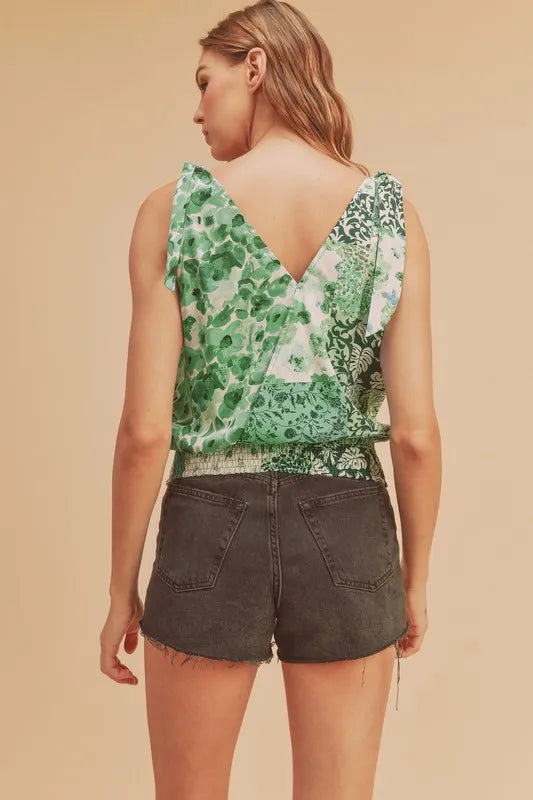 floral tank top womens