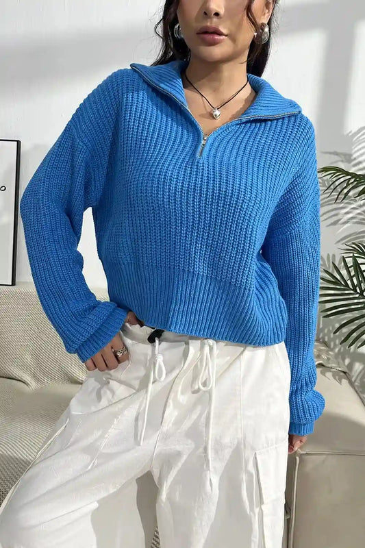 half zip sweater women's