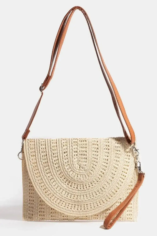 straw bag crossbody Beige ONE SIZE
