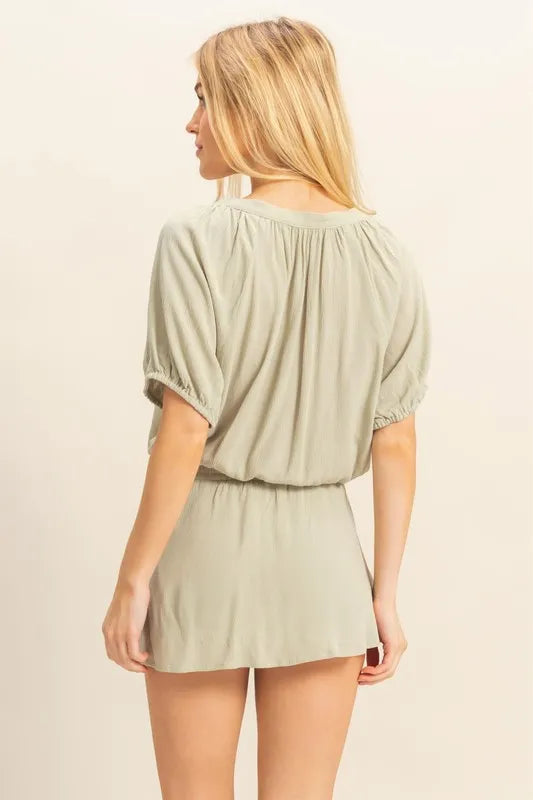 top and mini skirt set